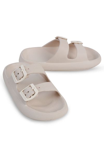 Civil Girls Size 32-35 Beige Civil Girls Slippers