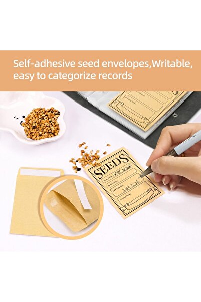 Choice 150 pcs 50/100/150 Pcs Seed Envelopes Resealable Seed Packets 3.15 x 4.72 Inch Secure Tiny Seal Savi