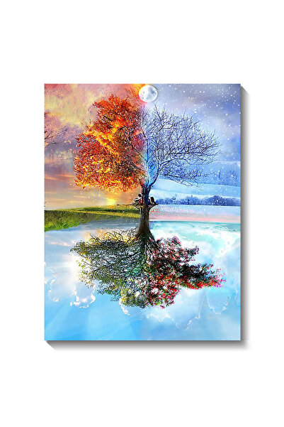 Choice18 لوحة فنية ماسية خماسية الأبعاد مقاس 30×40 سم، بتصميم فسيفساء منظر طب...