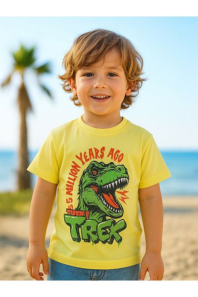 Civil Boys Boy's T-Shirt 2-5 Years Light Yellow