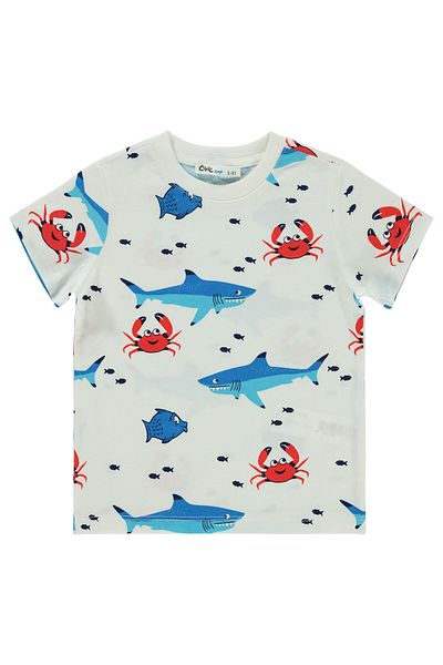 Civil Boys 2-5 Years Old Boy T-Shirt - Ecru