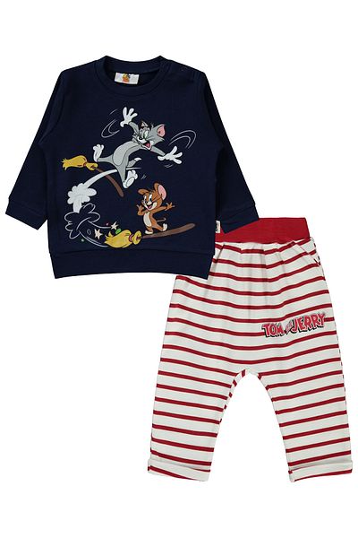 Tom and Jerry Tom and Jerry Baby Boy Suit 6-18 Months Red