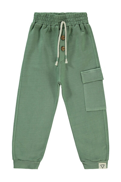 Civil Boys بنطال رياضي كاكي للأولاد بعمر 2-5 سنوات