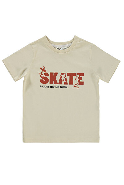 Civil Boys Erkek Çocuk Tişörtlü Gömlek 2-5 Yaş Koyu Bakır