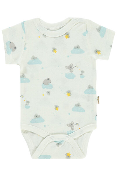 Bebetto Baby Boy Badi with Snap Fastener 0-9 Months Ecru