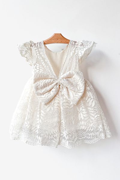Baby Animals Baby Girl Dress Girl's Dress Birthday Party Wedding Dress Ruched Short Sleeve Lined Dress