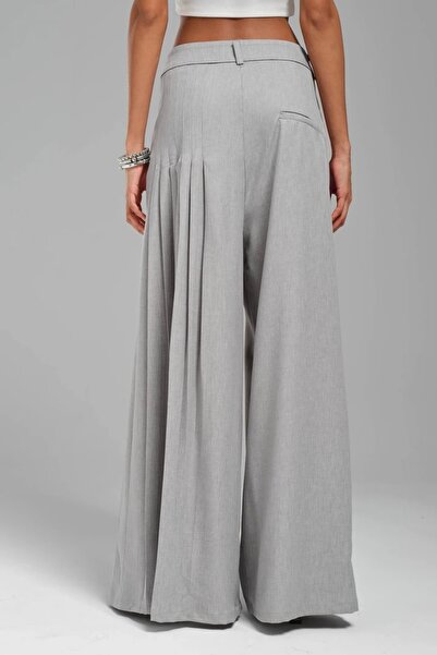 tw3 Women's Front and Back Pleated Design Pants