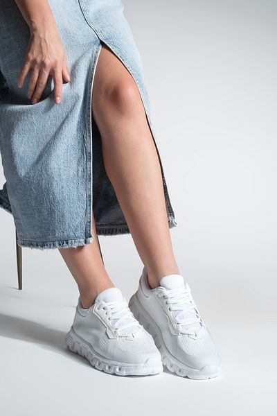 Marjin Γυναικεία αθλητικά παπούτσια Eva Sole Knit Knit Running and Walking Αθλητικά παπούτσια Fenlas White