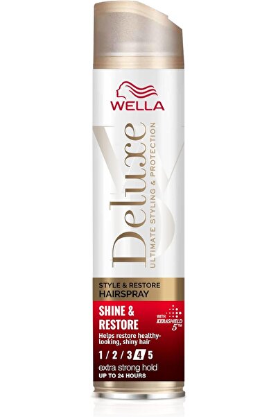 Wella Deluxe Shine & Restore Hairspray – Extra Strong Hold, Restores Healthy ...