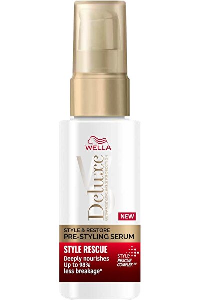 Wella Deluxe Style Rescue Pre-Styling Serum – Nourishes, Restores Strength & ...