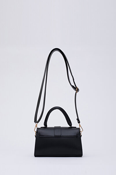 SHAKA Černá dámská kabelka do ruky, přes rameno a přes rameno z umělé kůže Shk109 s nastavitelným popruhem