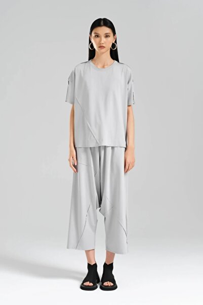 tw3 Women's Elastic Waist Knitted Fabric Design Shalwar