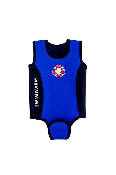 Owli Swimwarm Non-Cold Baby Swimsuit Blue 6-12 Months