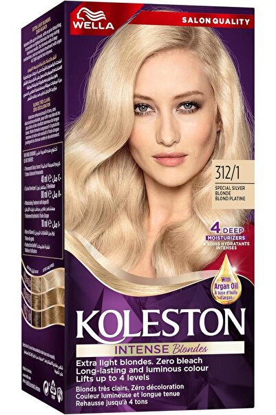 Wella كوليستون أشقر مكثف - لون شعر يدوم طويلاً ونابض بالحياة - 312/1 أشقر رمادي مميز