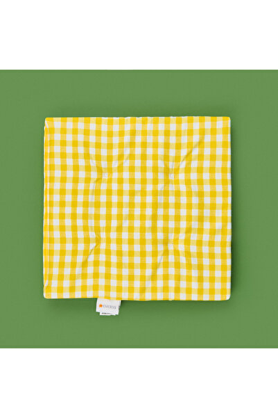 Evidea Soft Guarda Sandalye Minderi - Sarı - 38x38 cm