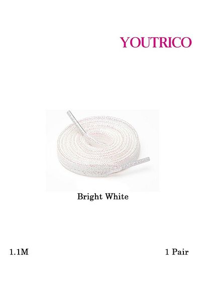 Youtrico Pearlescent Flat Polyester Shoelaces - Single Pair (1.1m)