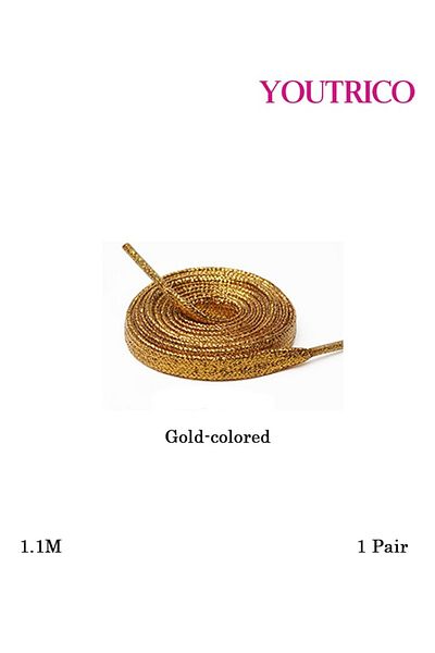 Youtrico Pearlescent Flat Polyester Shoelaces - Single Pair (1.1m)