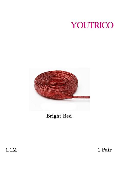 Youtrico Pearlescent Flat Polyester Shoelaces - Single Pair (1.1m)
