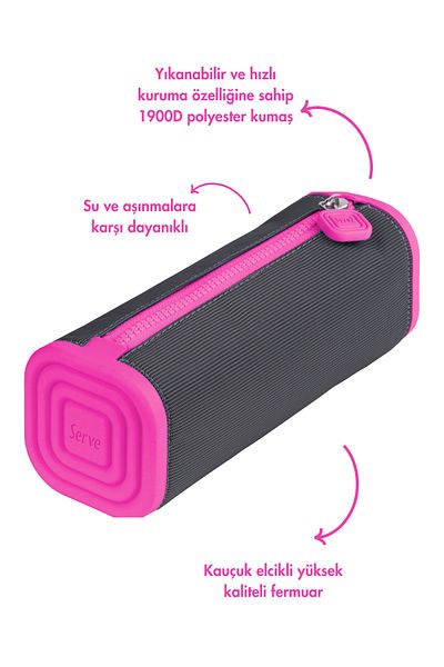 Serve Highlighter Pink Prismo Τετράγωνη μολυβοθήκη Sv-prismo-kfp