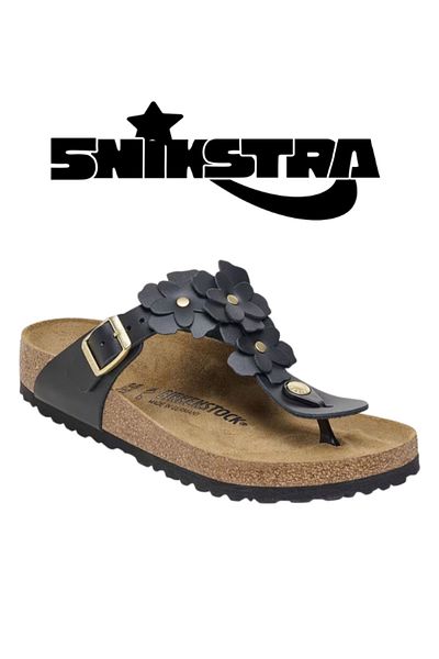 Birkenstock Gizeh Nl Flowers Natural Leather - Snikstra