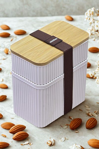 Piev Practical Zebra Bamboo Lid Storage Nutrition Container 2 Li No 2