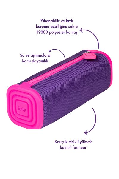 Serve Μολυβοθήκη Prismo Square Purple and Pink