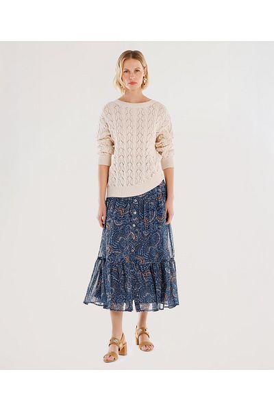 Yargıcı Boat Neck Long Sleeve Sweater