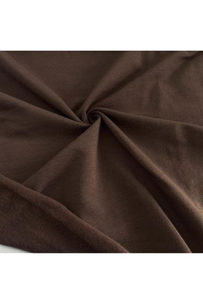 Kaf Kumaş Combed Cotton Raised Two Yarn Fabric |   Brown