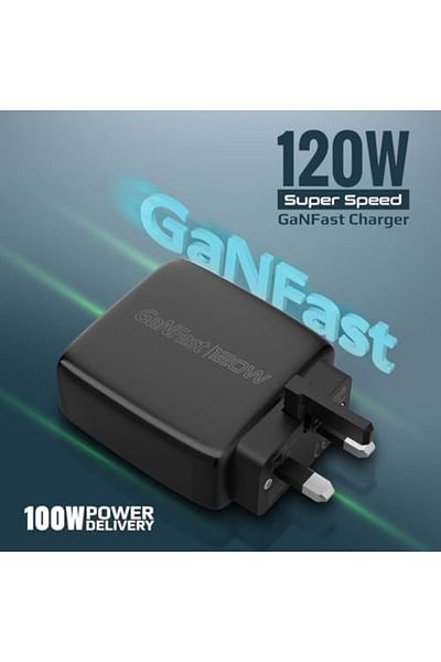 Promate 120W USB-C Power Delivery GaN Charger