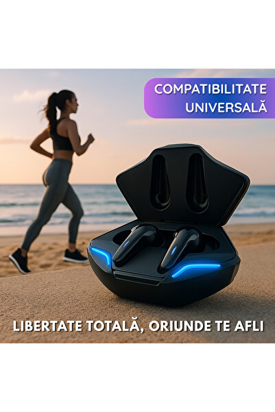 OEM WIRELESS IN-EAR HEADPHONES, Bluetooth 5.2 EDR, Smart Touch Control, RGB LED, Black