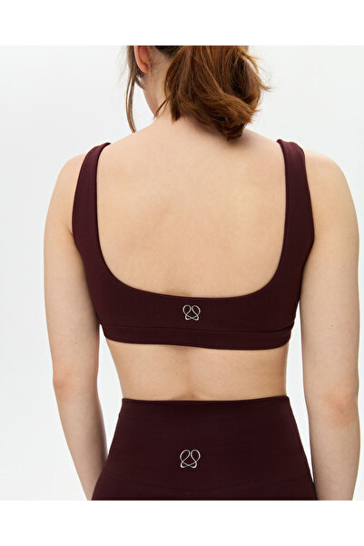 Ayma Active Кестеняв сутиен от органичен памук с нисък гръб