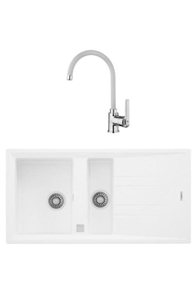 Teka Stone 60/ın 995 Eviye Armatür Seti (BEYAZ)