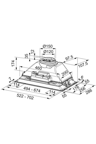 Franke Fbı 705 Bk Siyah Aspiratör