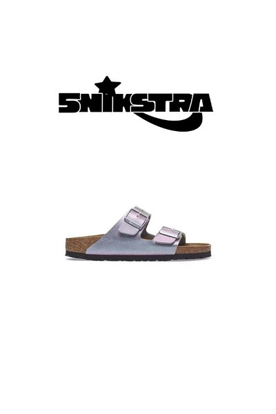 Birkenstock Papuci de damă Arizona Bf Saffiano iridescent Snikstra