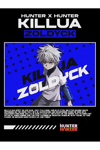 fame-stoned Унисекс тениска с аниме щампа Hunter x Hunter, 100% памучна, черна