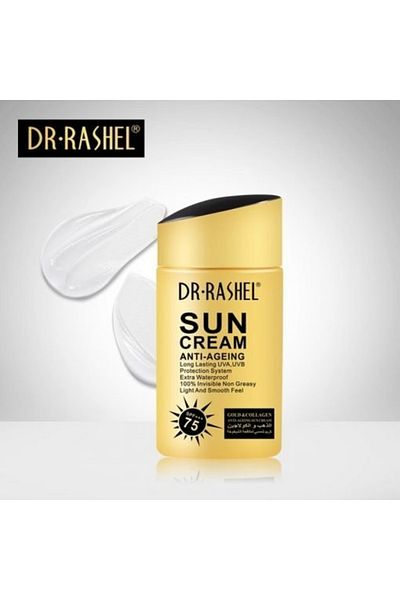 DR.RASHEL Sun Cream Anti-ageing Face Cream 80g – Spf 75 Broad Spectrum Protection, Hydration & Wrinkle Care
