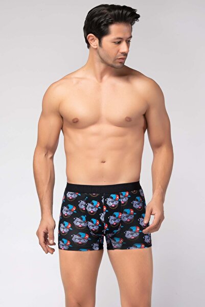 Berrak Men's Digital Print Patterned Boxer 5-Pack