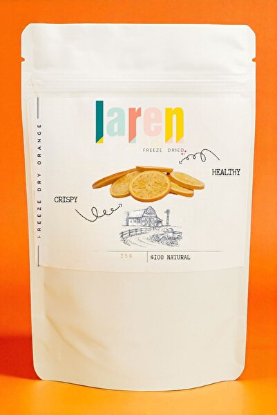Larenfd LAREN Freeze Dry Orange برتقال مجفف بالتجميد 15 جرام - وجبة خفيفة طبي...