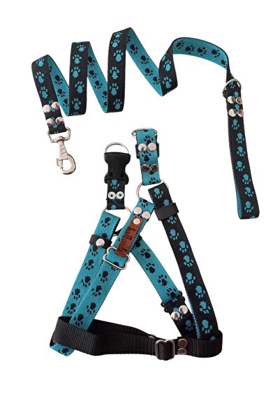 balkonda طقم حزام صدر للكلاب مع حزام للتنقل مقاس الصدر المتوسط ​​: 50-80 سم ا...