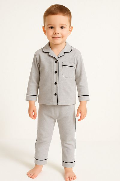 Bubito Unisex Baby Bottom Top Pajamas Suit-Grimelange