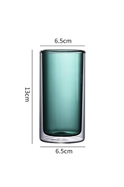 Quasar & Co. Set of 4 double-walled glasses Quasar & Co.®, heat-resistant glass, 250ml, d 6.5 cm, h 13 cm, multicolor