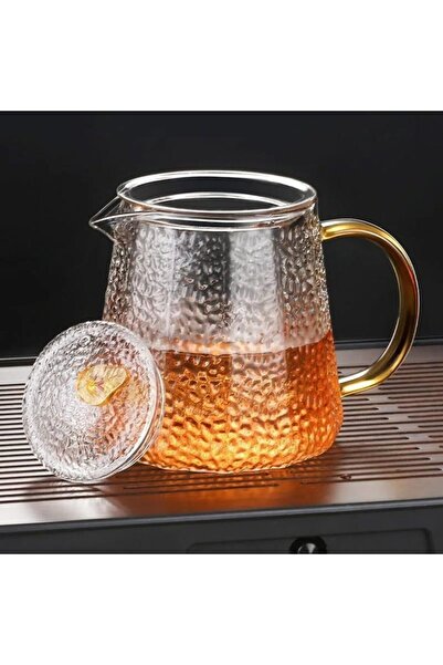 Quasar & Co. Set Ceainic Cu 2 Cani, Cu Infuzor, 1000 Ml/2x350 Ml, Sticla Borosilicata, Transparent