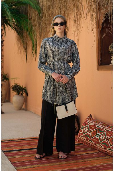 Fatma Atasoy Iron-On Black Linen Trousers