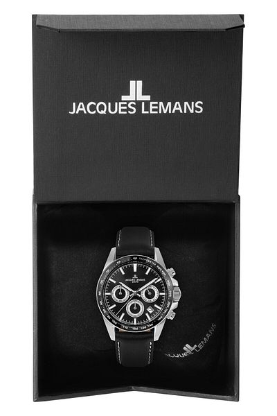 Jacques Lemans Mens Watch 1-1877a, Quartz, 40mm, 20atm