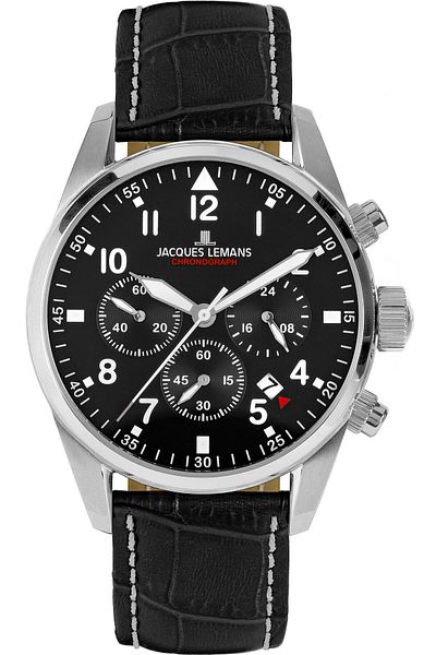 Jacques Lemans Mens Watch 42-2a, Quartz, 42mm, 10atm