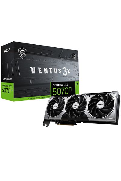 MSI Geforce Rtx 5070 Ti 16g Ventus 3X Gdrr7 256Bit Dx12 Gaming (Player) Graphics Card