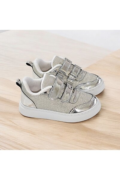 rodye Ortopedik , Simli Parlak Kız Çocuk Ayakkabısı. Kaydırmaz Dikişli Taban