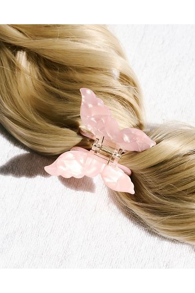 Roberta Lorenz Women's Butterfly Design Bone Material Special Design Hairpin 6 cm