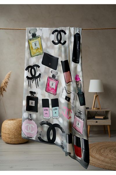 Doruklar Home Collection Πετσέτα θάλασσας με μοντέρνα σχέδια ψηφιακής εκτύπωσης 80x160 cm Lux04