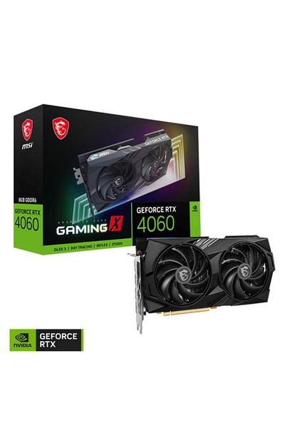 MSI بطاقة رسومات الألعاب Geforce Rtx 4060 Gaming X 8g Gddr6 128bit Dx12 Dlss 3